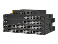 HPE Aruba 6000 24G Class4 PoE 4SFP 370W Switch - Switch - Styrt - 24 x 10/100/1000 (PoE+) + 4 x Gigabit SFP - side til side-luftflyt - rackmonterbar - PoE (370 W)