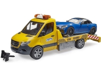 Bruder MB Sprinter car transporter with light & sound module, model vehicle (orange/blue, incl. Roadster)