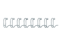 Fellowes - 8 mm - 34 ringer - A4 (210 x 297 mm) - 50 ark - sølv - 100 stk bindestreng - for Fellowes Galaxy E, Galaxy Wire, Quasar 130