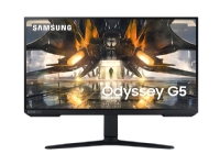 Samsung Odyssey G5 S27AG520NU - LED-skjerm - 27 - 2560 x 1440 WQHD @ 165 Hz - IPS - 400 cd/m² - 1000:1 - DisplayHDR 400 - 1 ms - HDMI, DisplayPort - svart