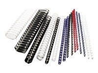 GBC CombBind - 8 mm - 21 ringer - A4 (210 x 297 mm) - 45 ark - blå - 100 stk plastbindekam - for P/N: 2101435, 4400399, IB271106, IB271717