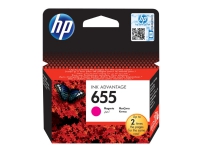 HP 655 - Magenta - original - Ink Advantage - blekkpatron - for Deskjet Ink Advantage 3525, Ink Advantage 46XX, Ink Advantage 5525, Ink Advantage 6525