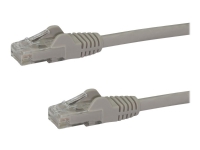StarTech.com 75ft CAT6 Ethernet Cable, 10 Gigabit Snagless RJ45 650MHz 100W PoE Patch Cord, CAT 6 10GbE UTP Network Cable w/Strain Relief, Gray, Fluke Tested/Wiring is UL Certified/TIA - Category 6 - 24AWG (N6PATCH75GR) - Koblingskabel - RJ-45 (hann)