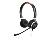 Jabra Evolve 40 MS stereo - Headset - på øret - kabling USB-C