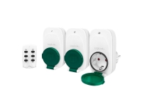 LogiLink EC0008, Type F, Type F, 230 V, 50 Hz, 16 A, Grønn, Hvit
