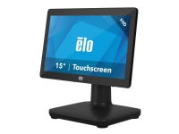 EloPOS System - With I/O Hub Stand - alt-i-ett - 1 x Core i5 8500T / 2.1 GHz - vPro - RAM 8 GB - SSD 128 GB - UHD Graphics 630 - GigE - WLAN: 802.11a/b/g/n/ac, Bluetooth 5.0 - uten OS - monitor: LED 15.6 1920 x 1080 (Full HD) berøringsskjerm - svart