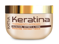 KATIVA KERATIN, Kvinner, Alle hårtyper, Alle farger, 500 ml, Ernæring, Shine (lys), Utjevning, Forsterke, Krukke
