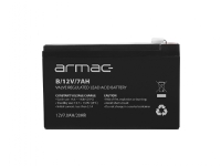 Armac B/12V/7AH, Forseglet blysyre (VRLA), 12 V, 1 stykker, Sort, 7 Ah, RoHS