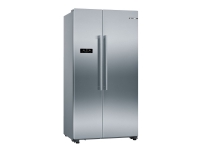 Bosch Serie | 4 KAN93VIFP - Kjøleskap/fryser - side-ved-side - bredde: 90.8 cm - dybde: 70.7 cm - høyde: 178.7 cm - 580 liter - Klasse F - inox-lettrens