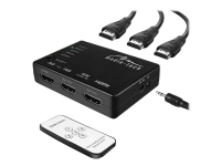 Media-Tech MT5207 - Video/audio switch - 5 x HDMI - stasjonær