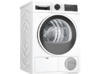 Bosch Serie 6 WQG241000, Frittstående, Frontmatet, Varme pumpe, Hvit, Rotasjon, Riktig/Høyre