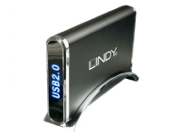 Lindy 42705, 3.5, IDE, SATA, HDD-kabinett, Svart, Aluminium, FCC, CE