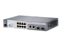 HPE Aruba 2530-8 - Switch - Styrt - 8 x 10/100 + 2 x kombo-Gigabit SFP - stasjonær, rackmonterbar, veggmonterbar