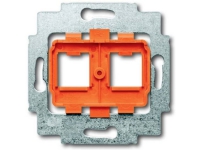 ABB dataudtag 2 x RJ45, Lexcom (orange), indsats uden afdækning