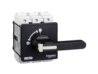 SCHNEIDER ELECTRIC Forsyningsadskiller 3 polet 125A Komplet afbryder til frontmontage Sort drejegreb, låsbart