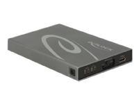 Delock - Diskkontroller - M.2 - M.2 Card - RAID 0, 1, JBOD - USB-C - grå