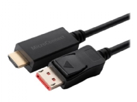 MicroConnect - Adapterkabel - DisplayPort hann låst til HDMI hann - 1.5 m - trippel beskyttelse - svart - 4 K 60 Hz (4096 x 2160) støtte