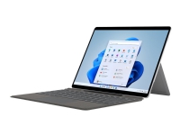 Microsoft Surface Pro Signature Keyboard - Tastatur - med styreplate, akselerometer, lagrings- og ladebakke for Surface Slim Pen 2 - Nordisk - platina - kommersiell - med Slim Pen 2 - for Surface Pro 8, Pro X