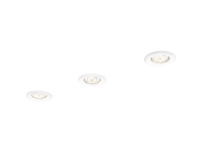 Philips Essentials Innfelt spot, Innsunket spotlight, GU10, 3 ampuller, 230 V, Hvit