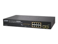 PLANET GS-4210-8P2S - Switch - L4 - Styrt - 8 x 10/100/1000 (PoE+) + 2 x SFP - rackmonterbar - PoE+ (120 W)