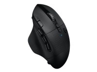 Logitech Gaming Mouse G604 - Mus - optisk - 15 knapper - trådløs - Bluetooth, LIGHTSPEED - Logitech LIGHTSPEED-mottaker - svart