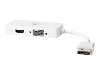 Nedis - Video adapter - DisplayPort hann til DB-15, DVI-D, HDMI hunn - 20 cm - hvit - 4K-støtte