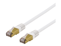 DELTACO SFTP-610VAH - Koblingskabel - RJ-45 (hann) til RJ-45 (hann) - 10 m - SFTP - CAT 6a - halogenfri, formstøpt - grønn