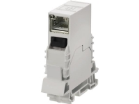 WEIDMÜLLER Koblingsterminal, Kat. 6A RJ45/RJ45, DIN skinnemonterirng TS35 Model: E-TO-RJ45-C