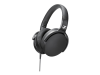 Sennheiser HD 400S - Hodetelefoner med mikrofon - full størrelse - kablet - 3,5 mm jakk - lydisolerende - svart