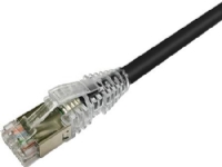 NETCONNECT Patchkabel kat 6A S/FTP PiMF, længde: 10,0 m farve: sort med LSZH kappe