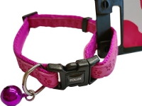 Zolux ZOLUX Adjustable Mac Leather collar for cats 10 mm, fuchsia