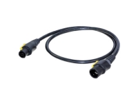 Neutrik Strøm Tilslutningskabel [1x PowerCon-tilslutning - 1x PowerCon-stik] 1.50 m Sort, Gul
