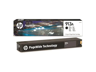 HP Blekk 913A Sort