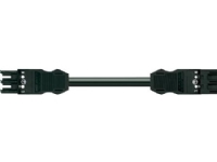 Mellemkabel 4M HF Eca hun/han 3-polet, sort