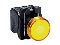 Harmony signallampe komplet med LED i orange farve og 24VAC/DC forsyning