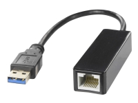 DELTACO USB3-GIGA5 - Nettverksadapter - USB 3.0 - Gigabit Ethernet - svart