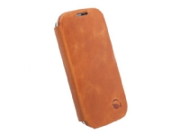 Krusell Flipcover Kiruna - Beskyttende deksel for mobiltelefon - kamelhårfarget - for Samsung Galaxy S III