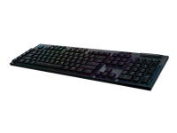 Logitech Gaming G915 - Tastatur - bakgrunnsbelyst - USB, Bluetooth, LIGHTSPEED - Pan Nordic - tastsvitsj: GL Clicky - svart