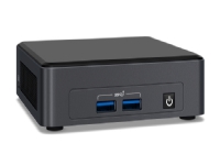 Intel Next Unit of Computing - Barebone - mini-PC - 1 x Core i5 1135G7 - RAM 0 GB - Iris Xe Graphics - GigE, Bluetooth 5.2 - WLAN: 802.11a/b/g/n/ac/ax, Bluetooth 5.2