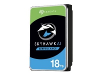 Seagate SkyHawk AI ST18000VE002 - Harddisk - 18 TB - intern - 3.5 - SATA 6Gb/s - buffer: 256 MB - med 3-års Seagate Rescue Data Recovery