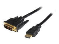 StarTech.com 1m HDMI to DVID Cable M/M - Adapterkabel - HDMI hann til DVI-D hann - 1 m - skjermet - svart