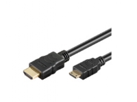 Goobay 5m HDMI, 5 m, HDMI Type A (Standard), HDMI Type C (Mini), Svart