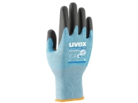 Uvex 60084, Fabrikkhansker, Svart, Blå, Voksen, Voksen, Unisex, Beskyttelse mot elektrostatisk utladning (ESD)
