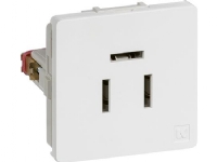 LAURITZ KNUDSEN Teleudtag FUGA® T1 - 1 modul 3 pol telefon indsats, MD82B Farve: hvid