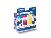 Brother LC980VALBPDR - 4-pack - svart, gul, cyan, magenta - original - blister - blekkpatron - for Brother DCP-145, 163, 165, 195, 365, 373, 375, 377, MFC-250, 255, 290, 295, 297