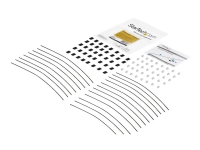 StarTech.com 20-Pack Security Cable Tethers for Adapters & Dongles, Universal Cable Adapter Tether, Tether Cables, Adjustable Length Anti-Theft Cable Tether Lock Kit, Steel Cable Tether - Dongle Cable Tether (CONNLOCKPK20) - Sikkerhetskabel - sølv -