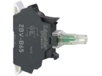 SCHNEIDER ELECTRIC Lysmodul med LED i blå farve og 24V AC/DC forsyning med fjederterminaler