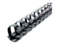 GBC CombBind - 6 mm - 21 ringer - A4 (210 x 297 mm) - 25 ark - svart - 100 stk plastbindekam - for P/N: 2101435, IB271106, IB271717