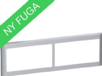 LAURITZ KNUDSEN FUGA SOFT designramme vandret 2x2 modul, stålmetallic.