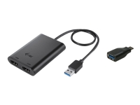 i-Tec USB 3.0 A/C Dual HDMI Adapter - Ekstern videoadapter - USB 3.0 - 2 x HDMI